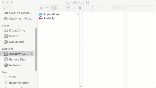Delete Audacity Installer (Mac)